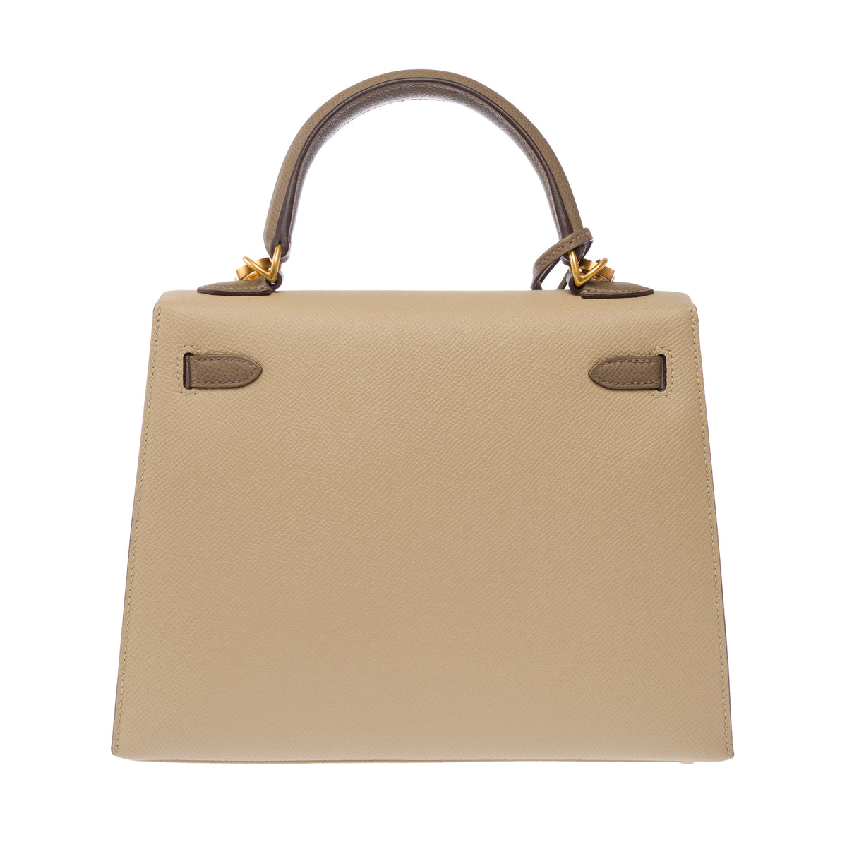 Sac HERMES Kelly 25 en Cuir Beige - 104075