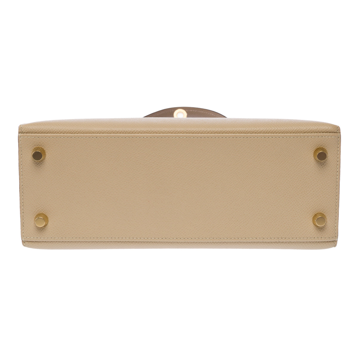 Sac HERMES Kelly 25 en Cuir Beige - 104075