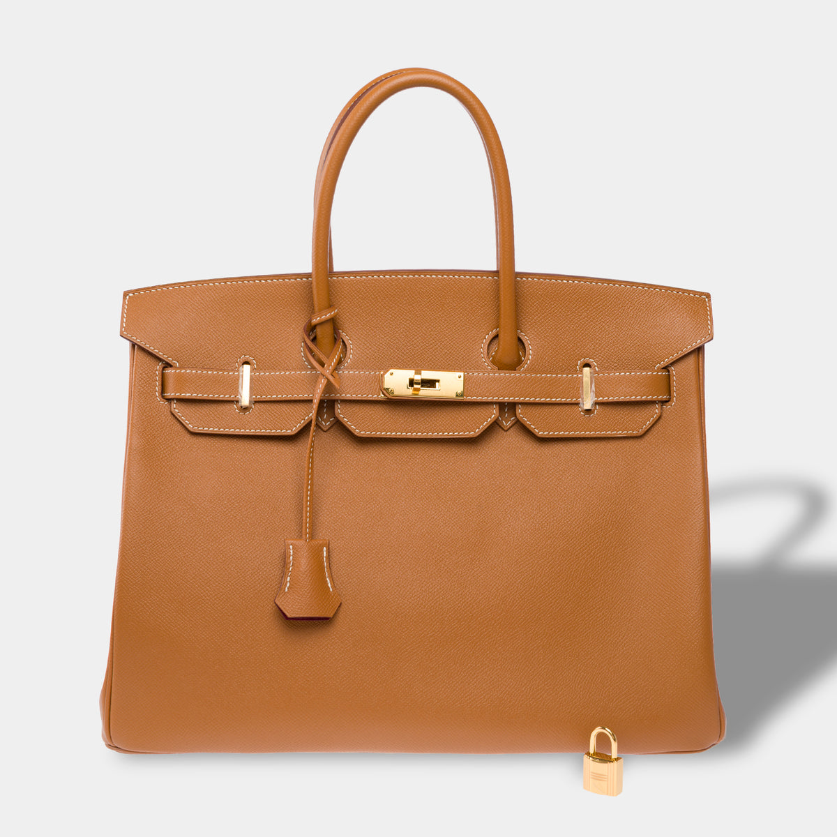 Sac HERMES Birkin 35 en Cuir Doré - 104078
