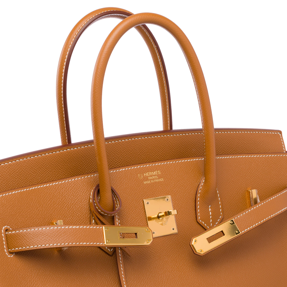 Sac HERMES Birkin 35 en Cuir Doré - 104078