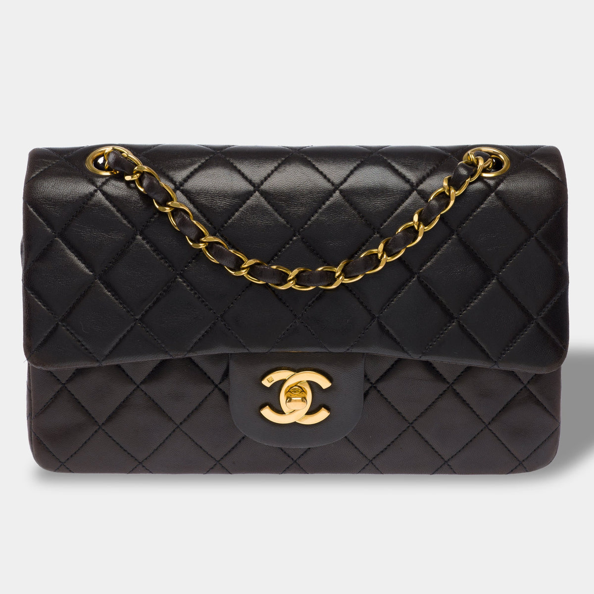 Sac CHANEL Timeless/Classique en Cuir Marron - 104056