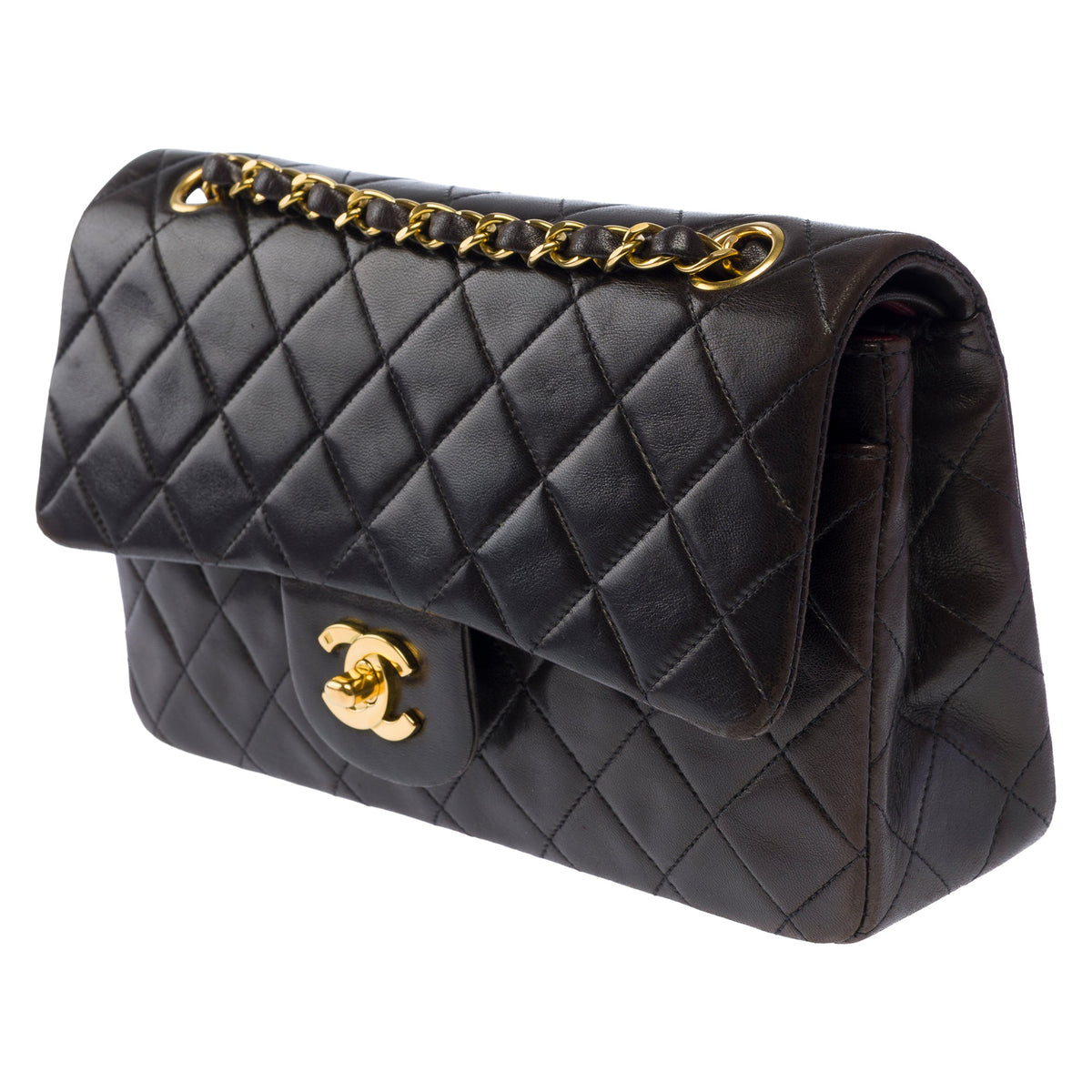 Sac CHANEL Timeless/Classique en Cuir Marron - 104056
