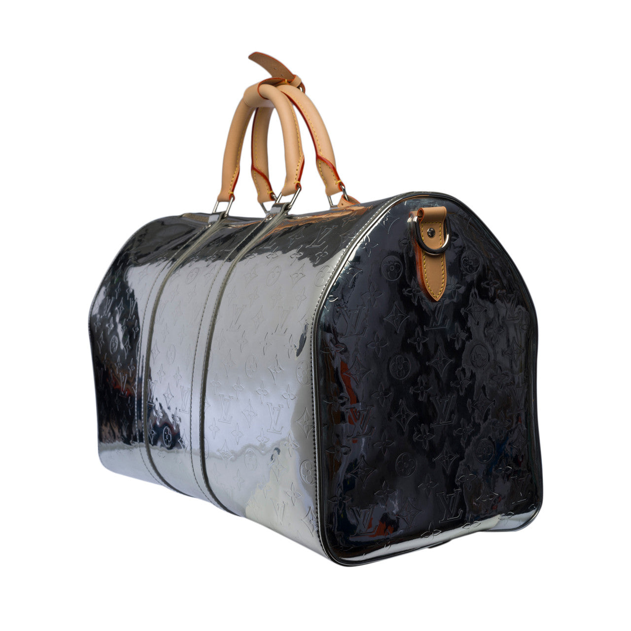 Sac LOUIS VUITTON Keepall en Cuir Argent - 100226