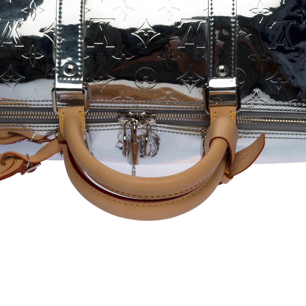 Sac LOUIS VUITTON Keepall en Cuir Argent - 100226