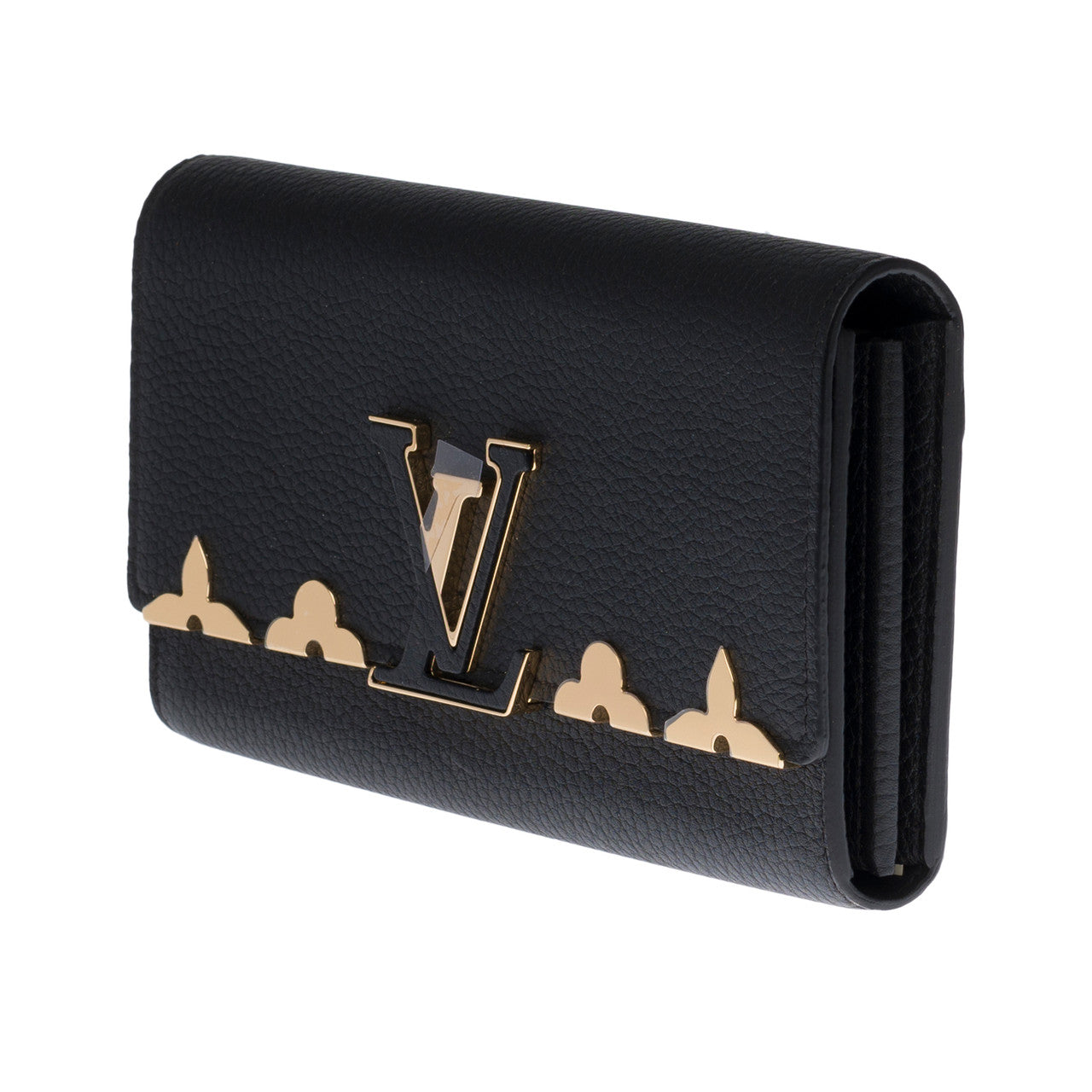 portefeuille LOUIS VUITTON capucines en cuir taurillon- 100479