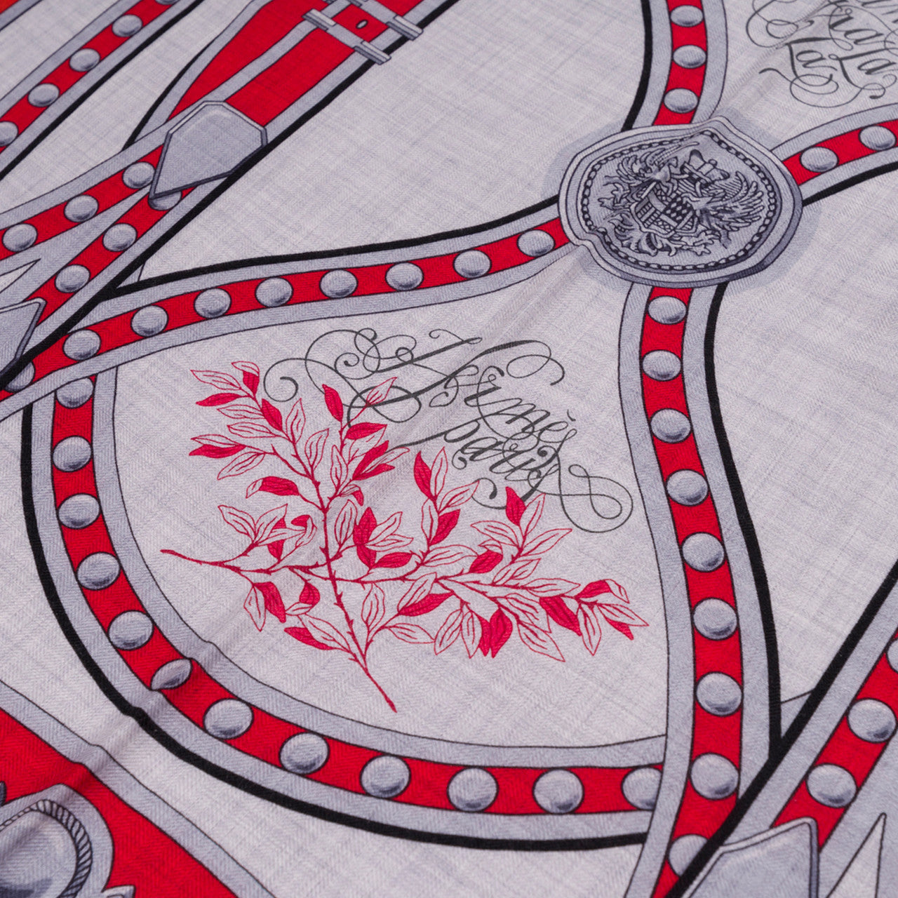 Accessoire HERMES Chale 140 en Cachemire Rouge - 100407