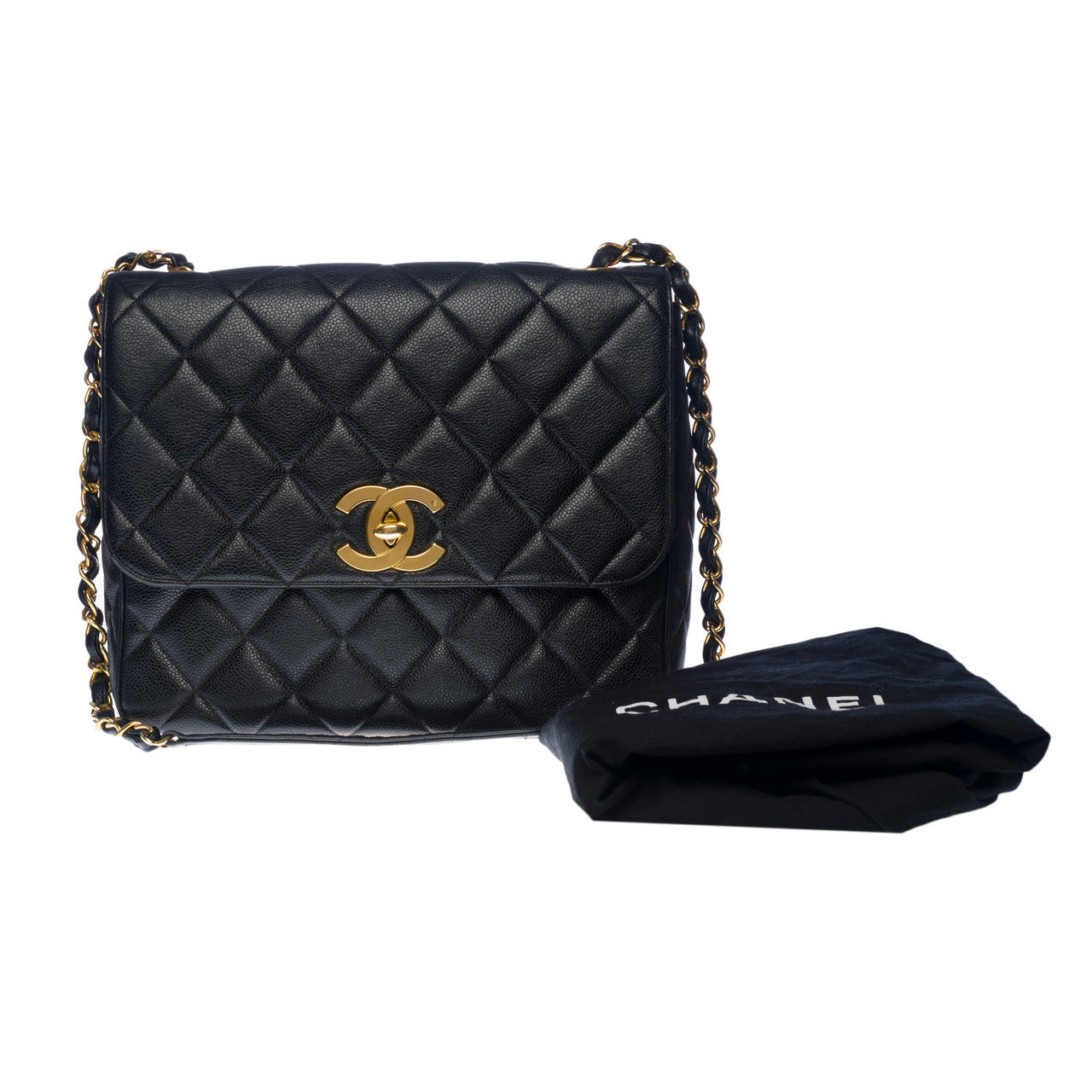 Sac CHANEL Timeless/Classique en Cuir Noir - 100497