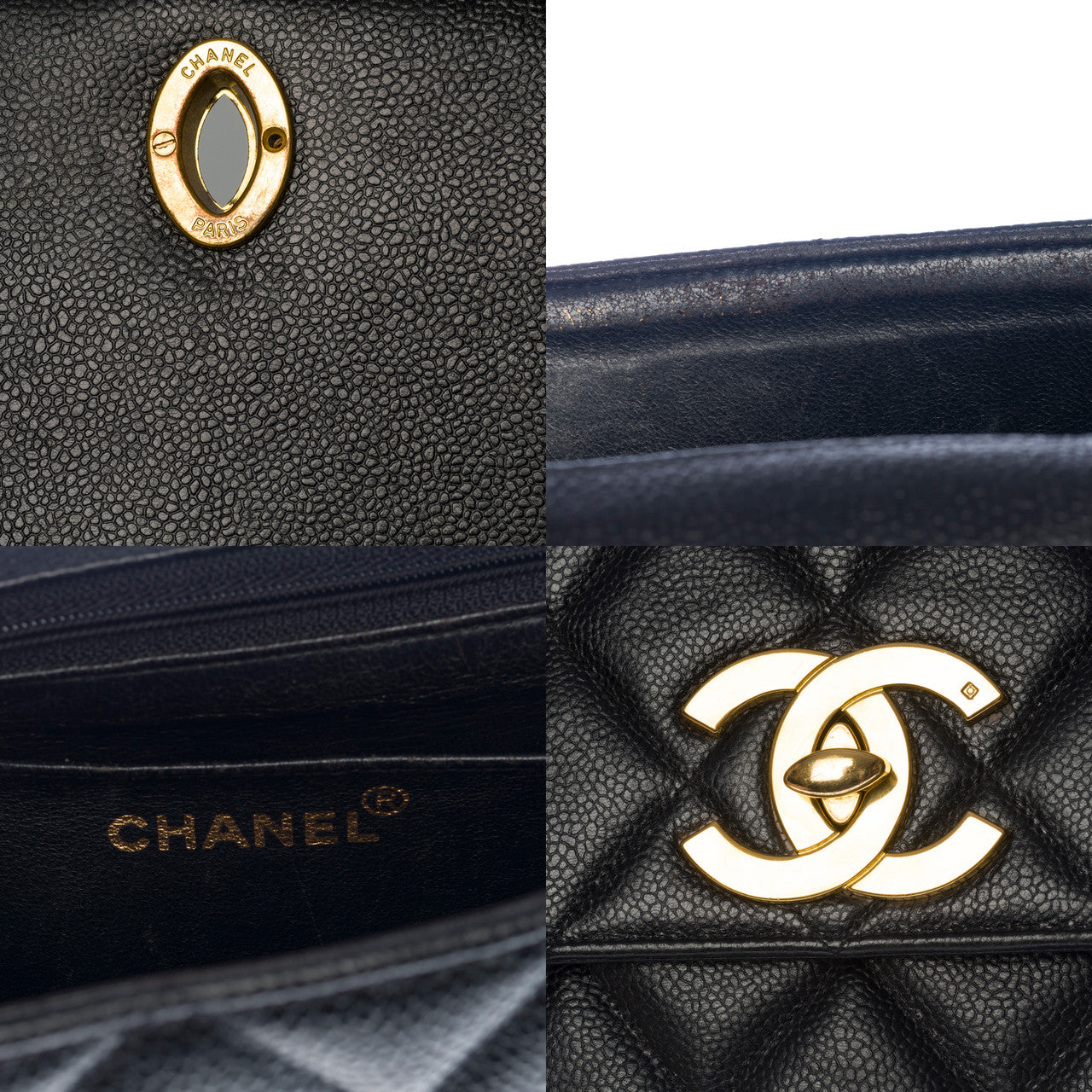 Sac CHANEL Timeless/Classique en Cuir Noir - 100497
