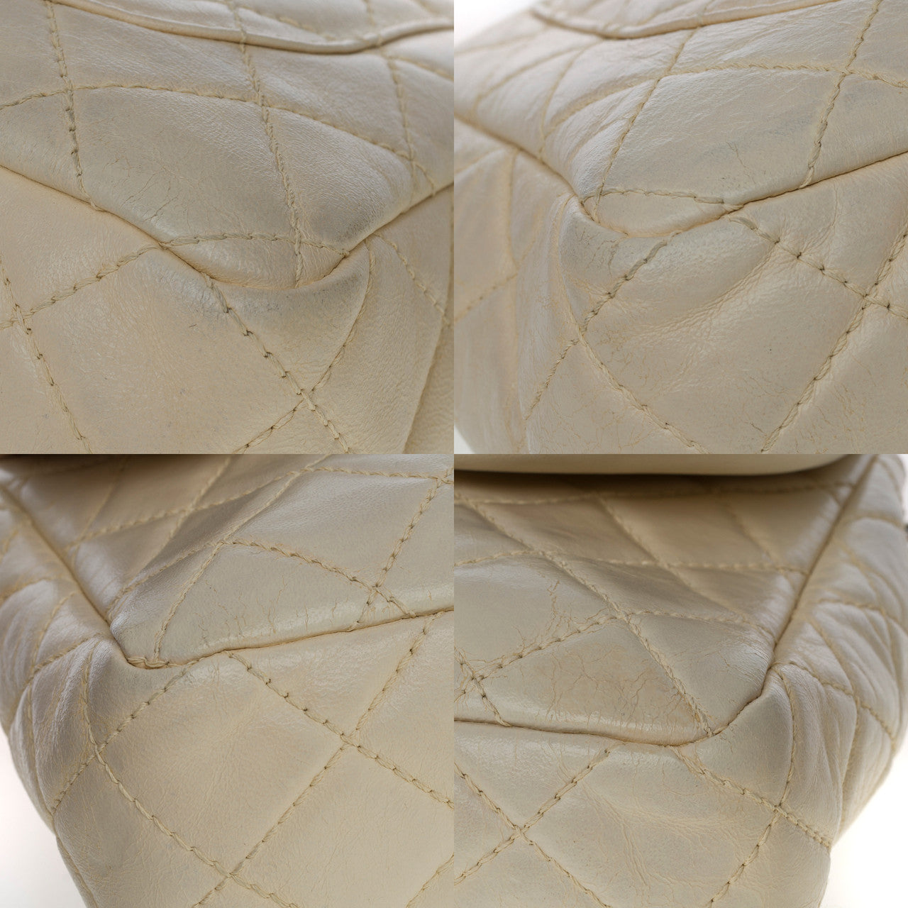 Sac CHANEL Timeless/Classique en Cuir Beige - 100587