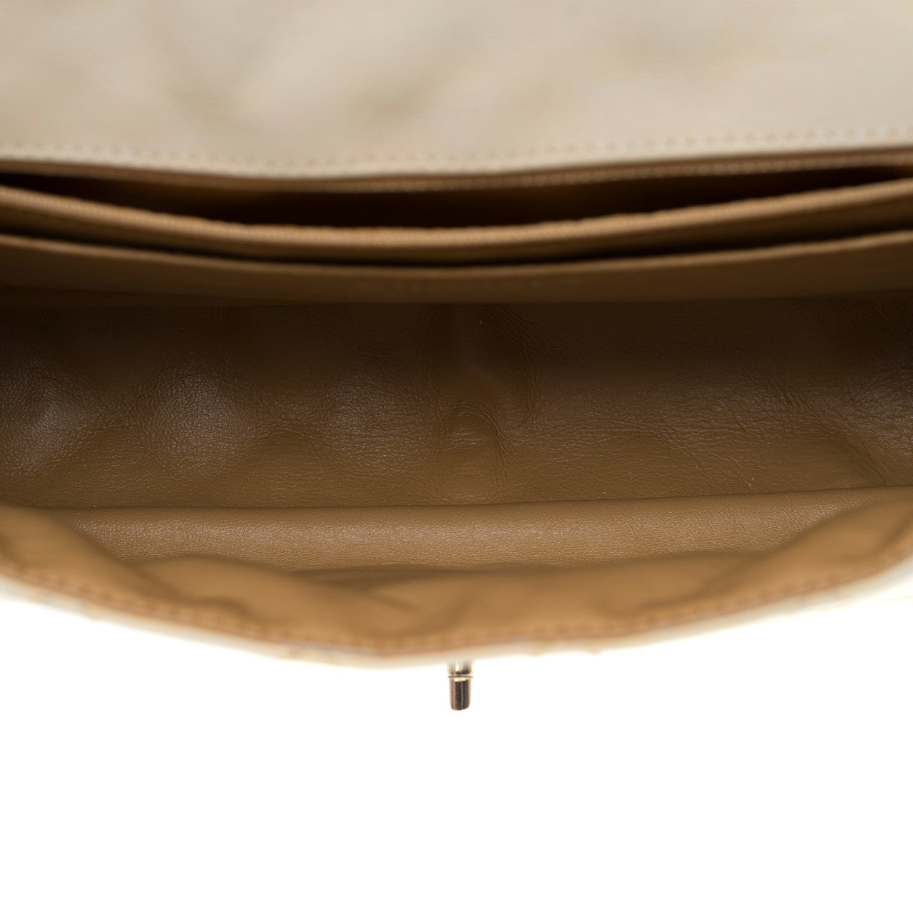 Sac CHANEL Timeless/Classique en Cuir Beige - 100587