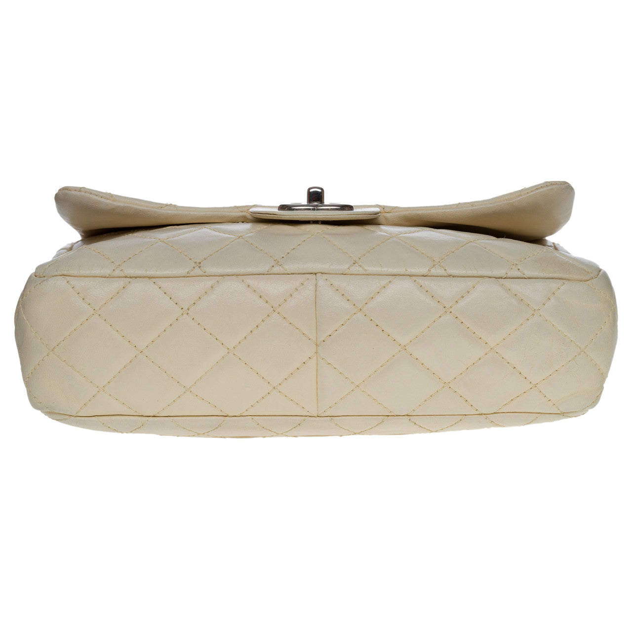 Sac CHANEL Timeless/Classique en Cuir Beige - 100587