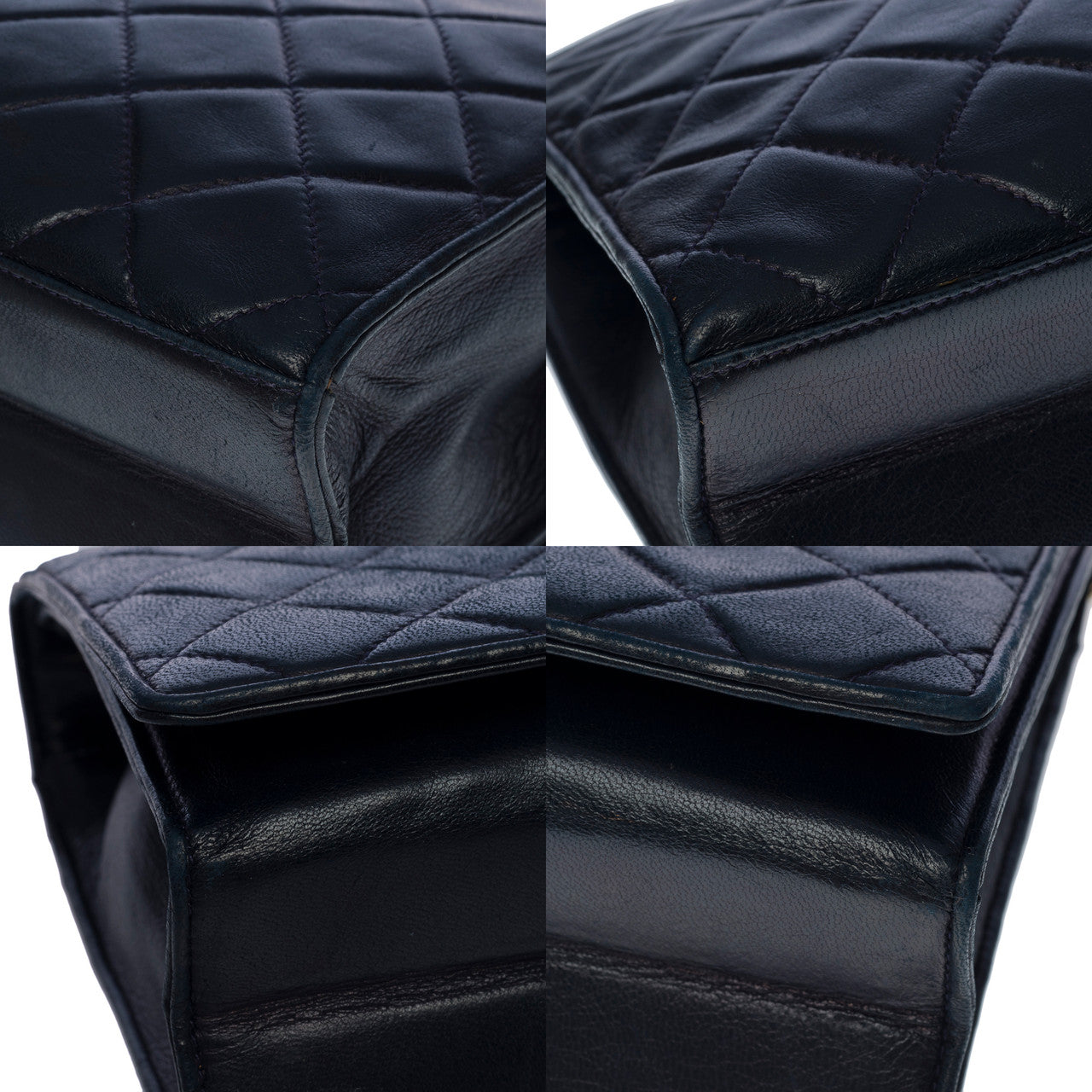 Sac CHANEL en Cuir Marine - 100644