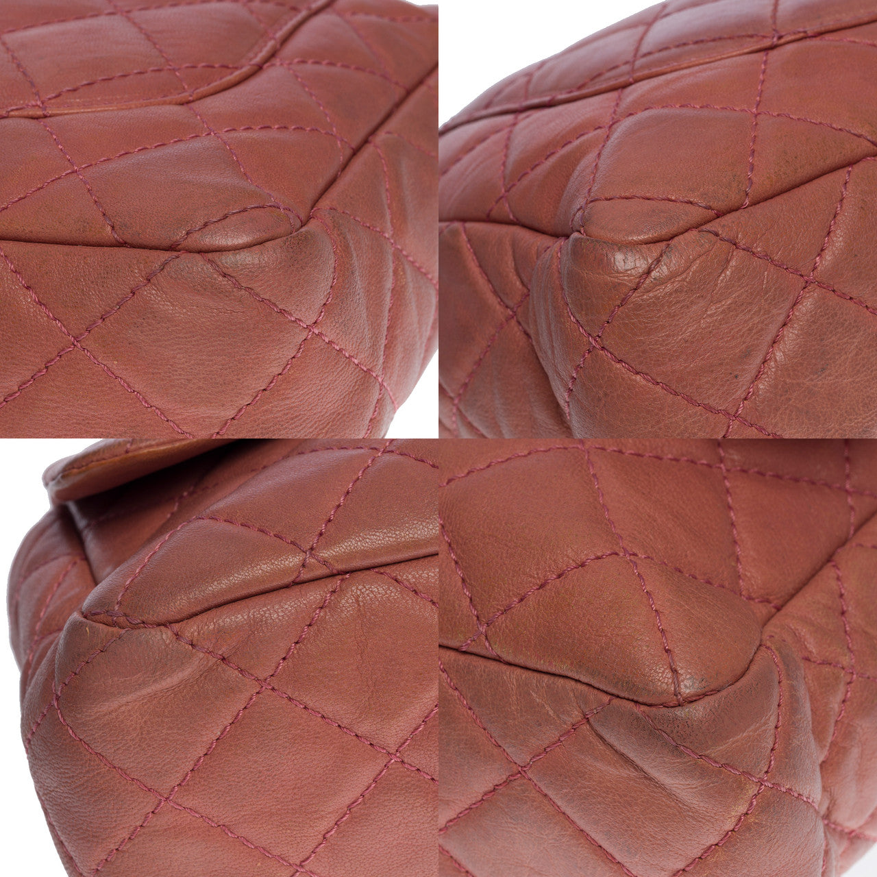 Sac CHANEL Timeless/Classique en Cuir Rose - 100658