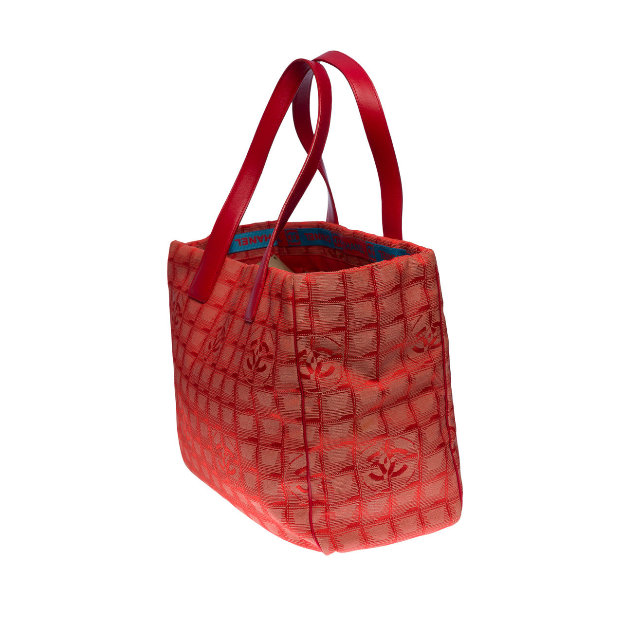 SAC CABAS CHANEL NEW TRAVEL LINE EN NYLON ROUGE -100734