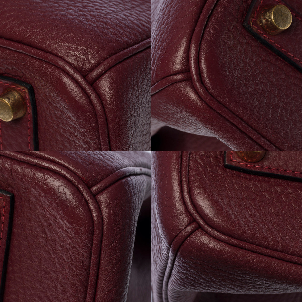 SAC À MAIN HERMES BIRKIN 35 EN CUIR FJORD ROUGE H-100792