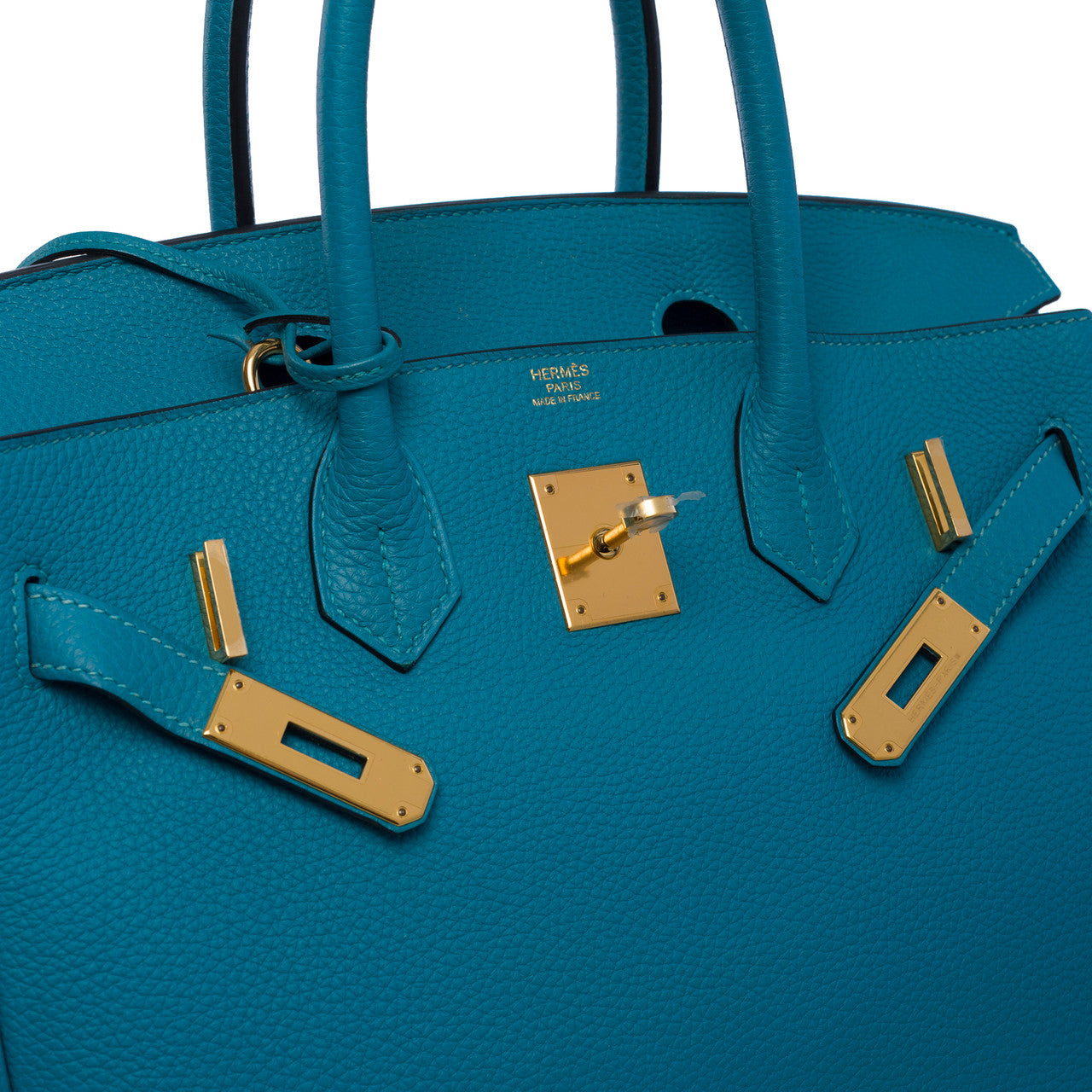 Sac HERMES Birkin 30 en Cuir Bleu - 100992