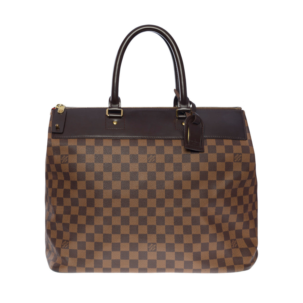 sac de voyage neo greenwich en toile damier marron-101195