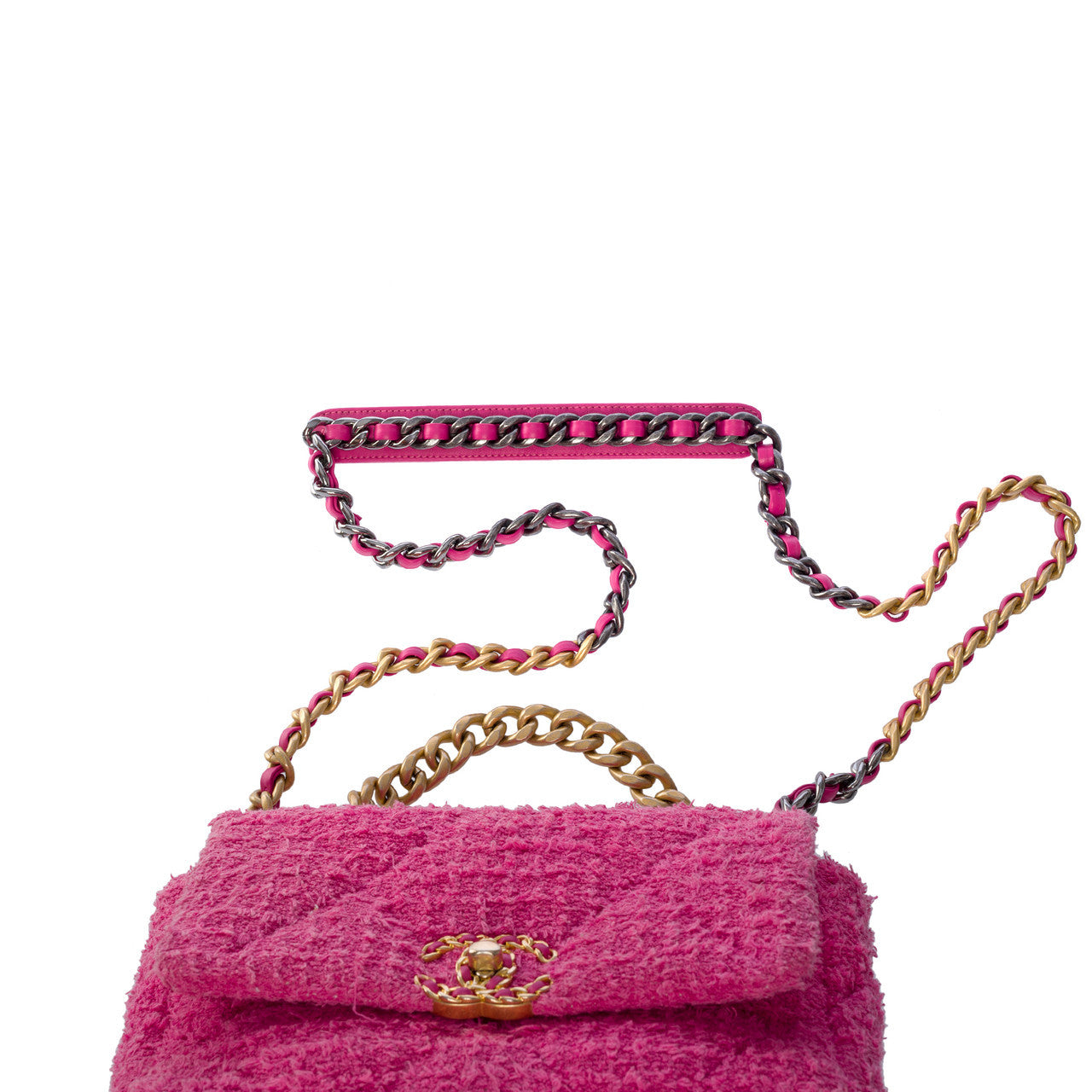 Sac CHANEL Chanel 19 en Tweed Rose - 101204