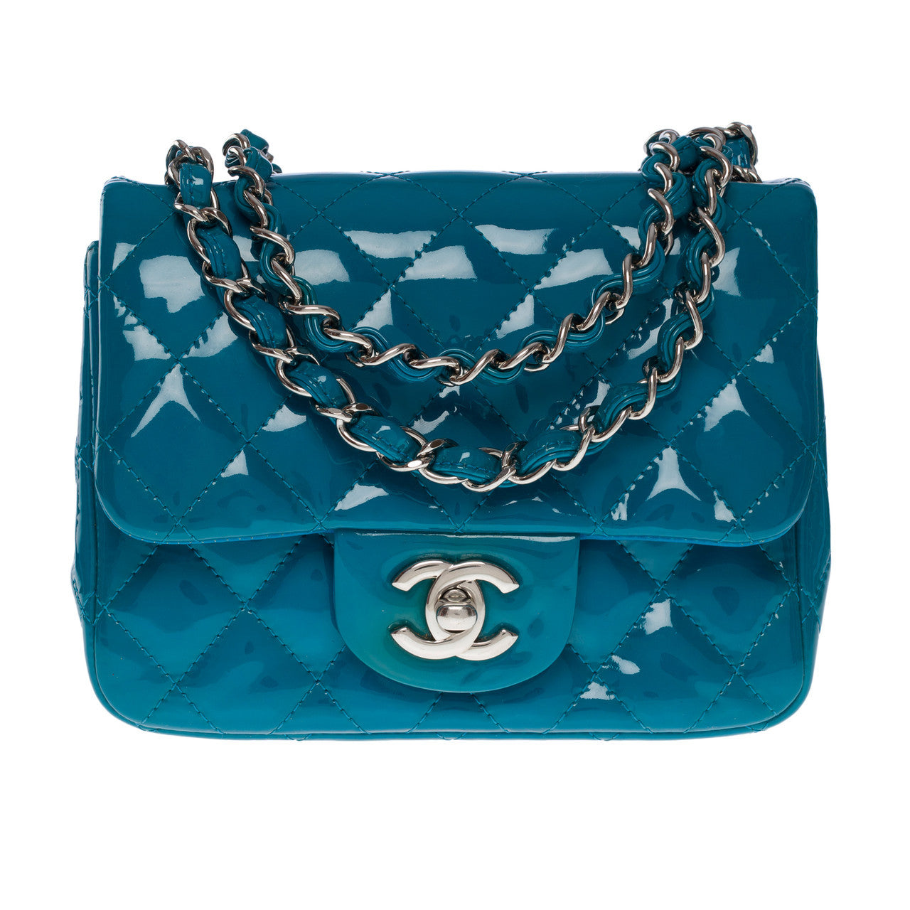 Sac CHANEL Timeless/Classique en Cuir Bleu - 101213