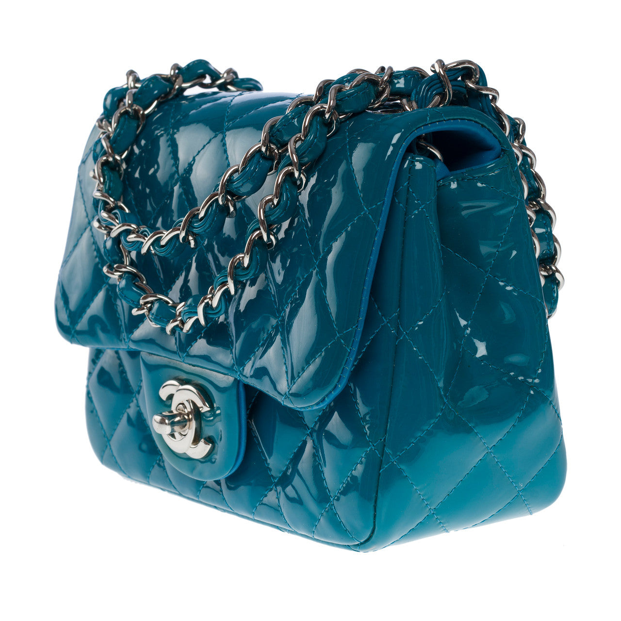 Sac CHANEL Timeless/Classique en Cuir Bleu - 101213