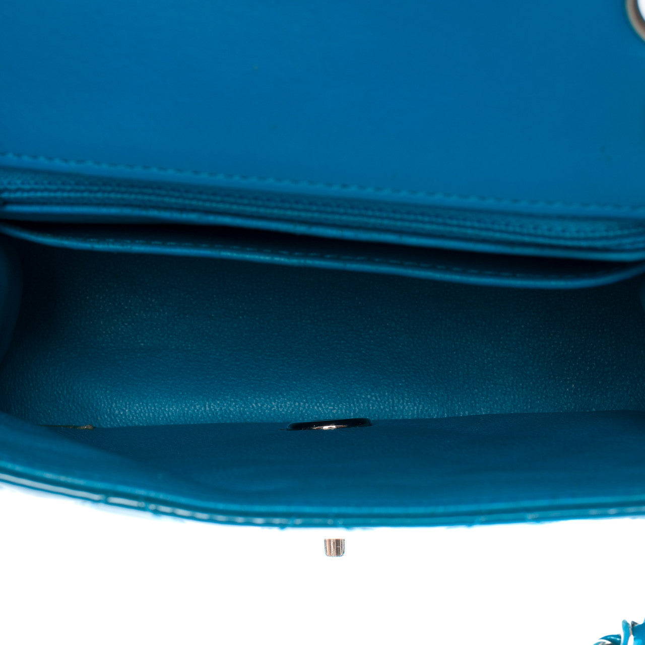 Sac CHANEL Timeless/Classique en Cuir Bleu - 101213