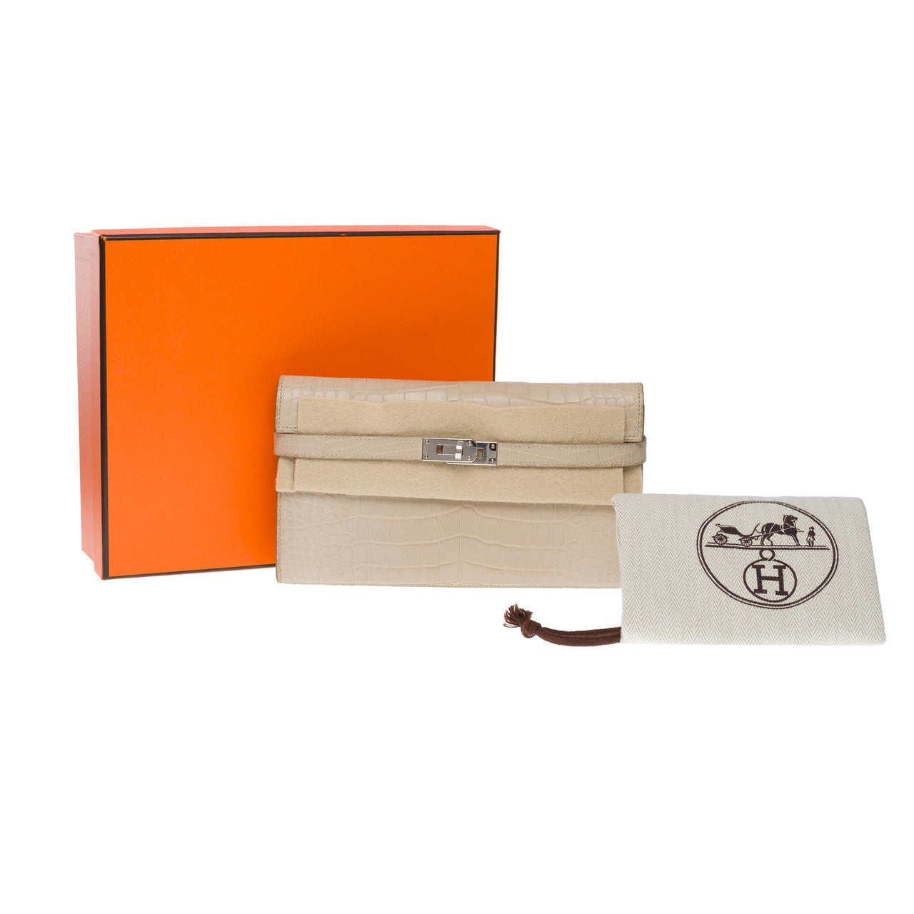 Accessoire HERMES Kelly en Cuirs exotiques Beige - 101224