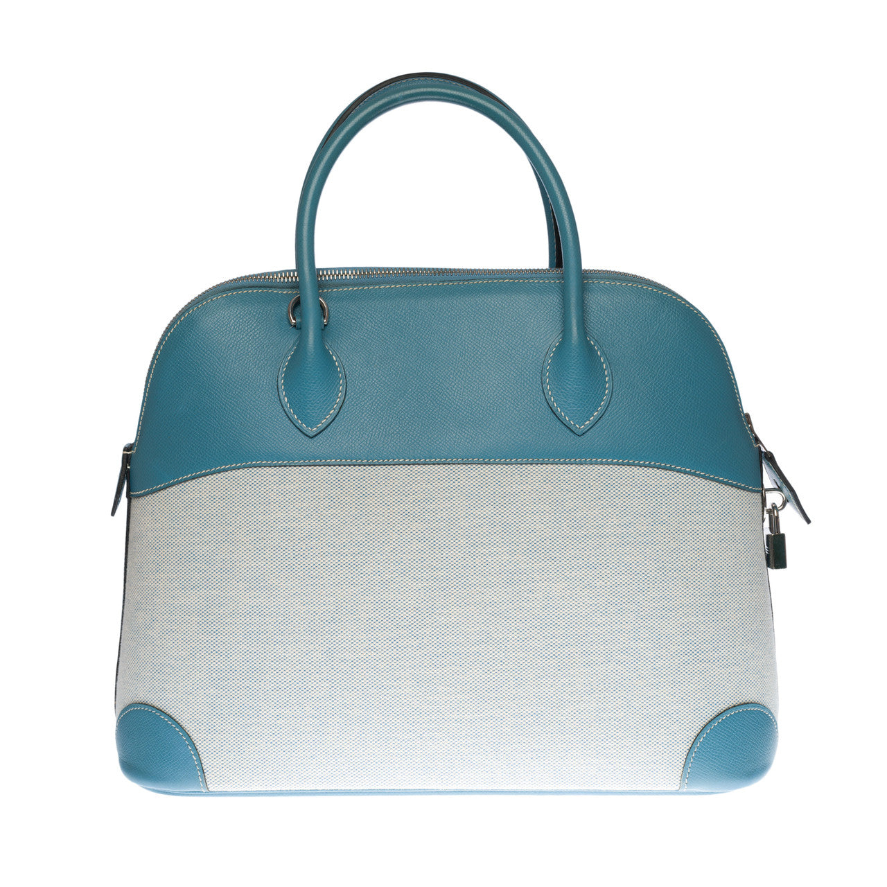Sac HERMES Bolide en Toile Bleu - 100015