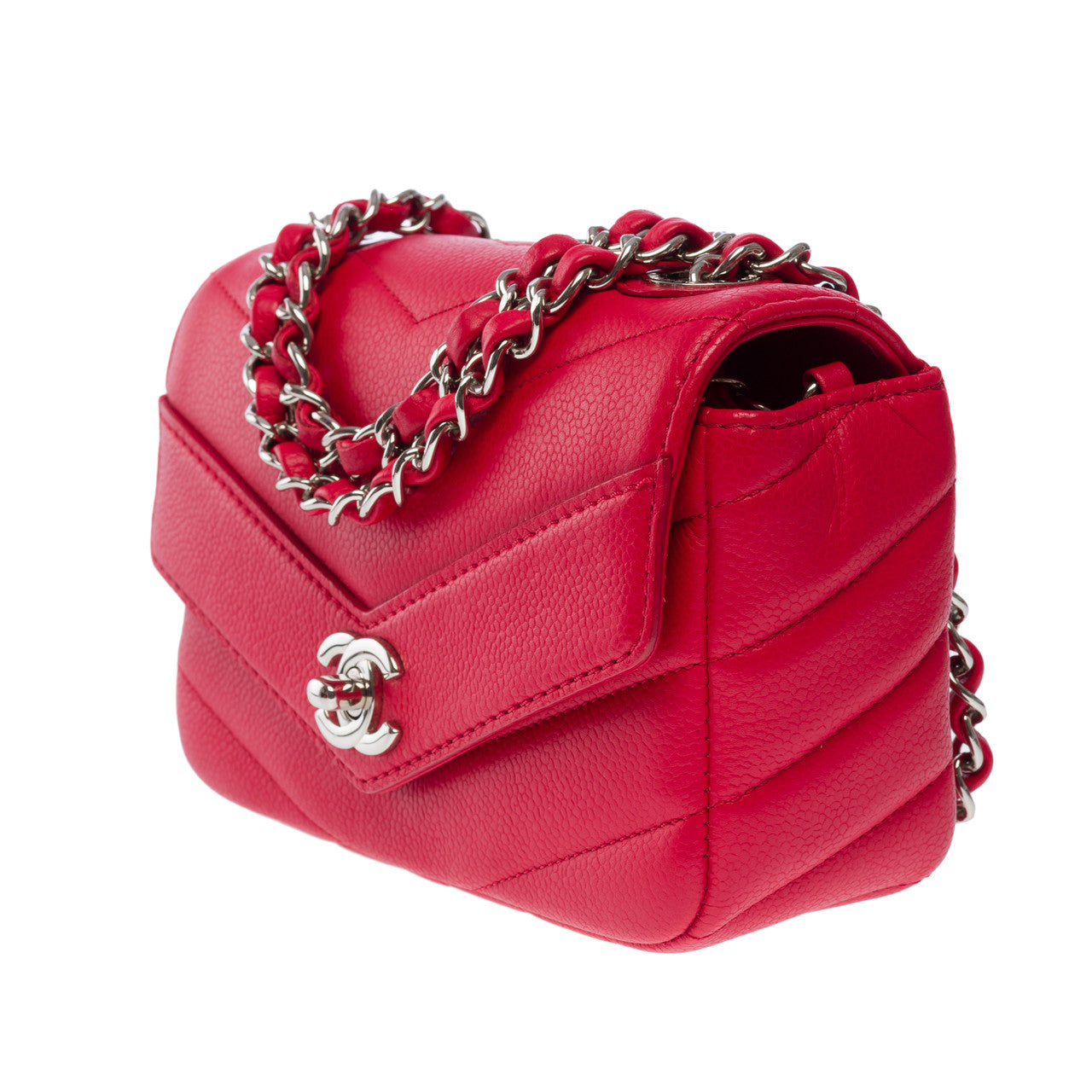 Sac CHANEL Timeless/Classique en Cuir Rouge - 101259