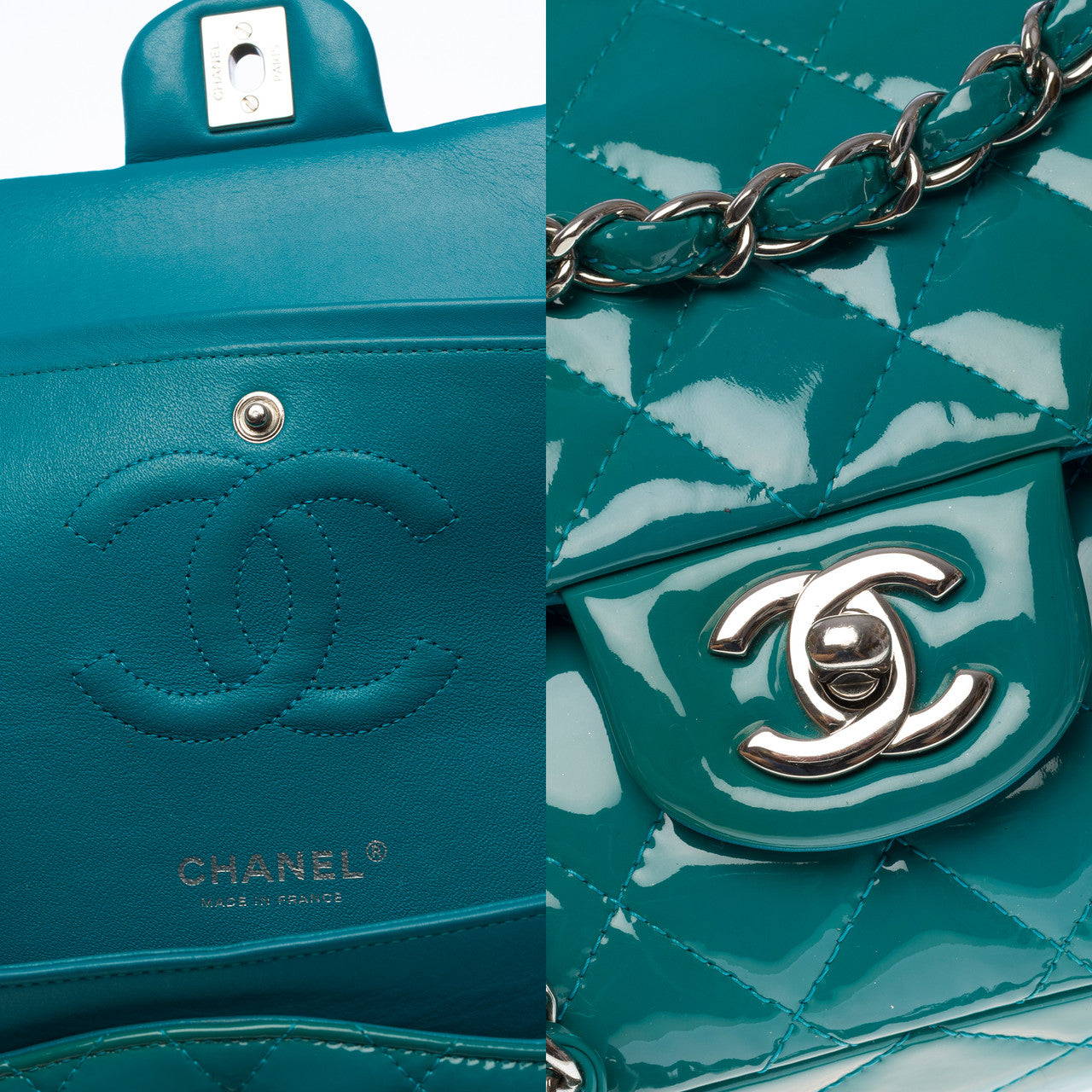 Sac CHANEL Timeless/Classique en Cuir Bleu - 101283
