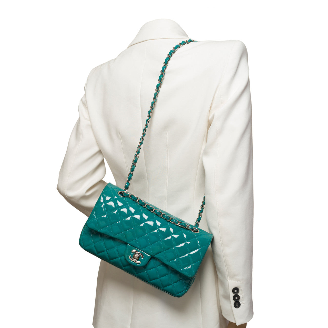 Sac CHANEL Timeless/Classique en Cuir Bleu - 101283