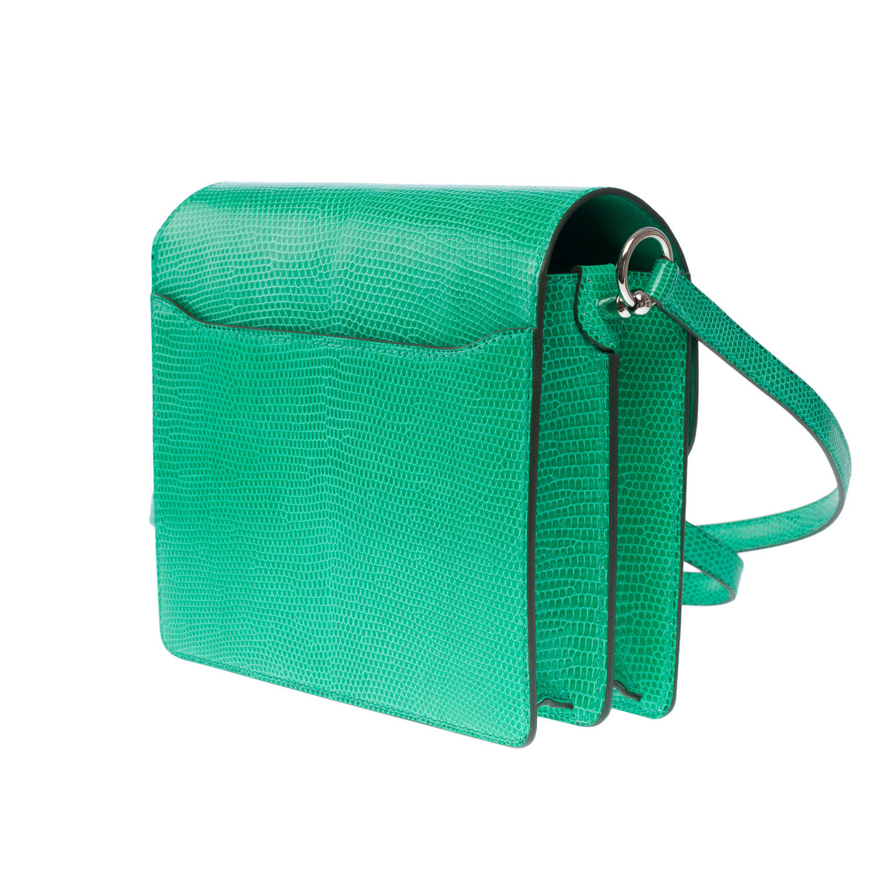 Sac HERMES Roulis en Cuirs exotiques Vert - 101528