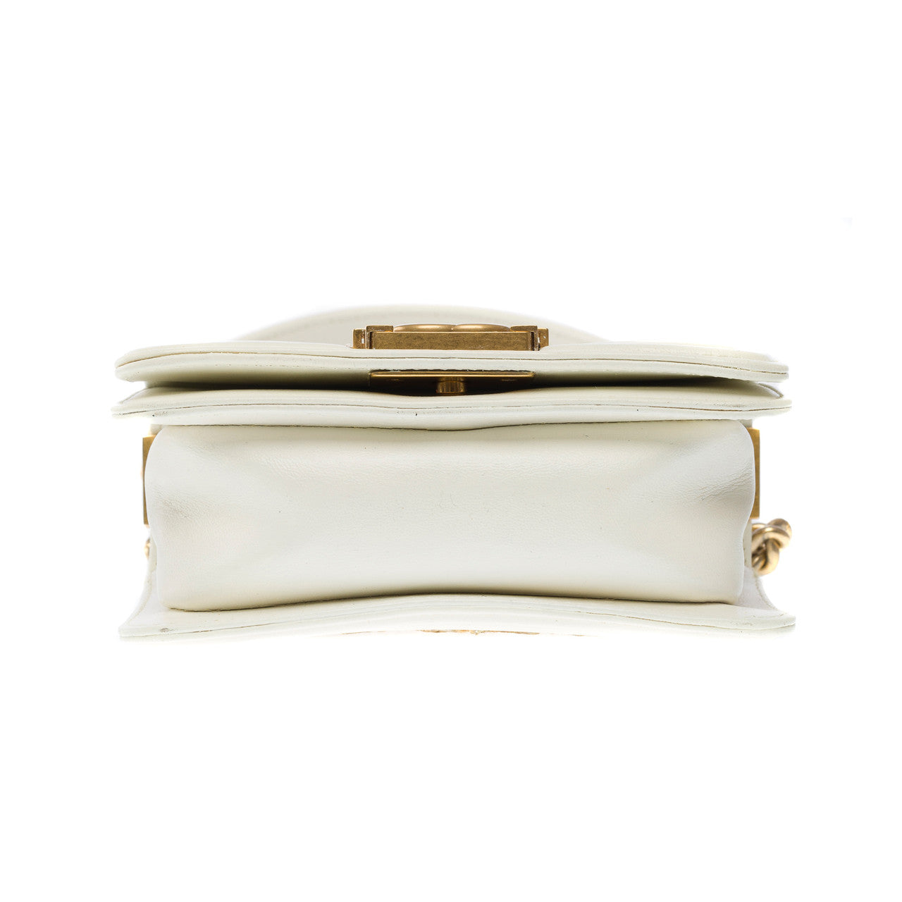 Sac CHANEL Boy en Cuir Beige - 101544