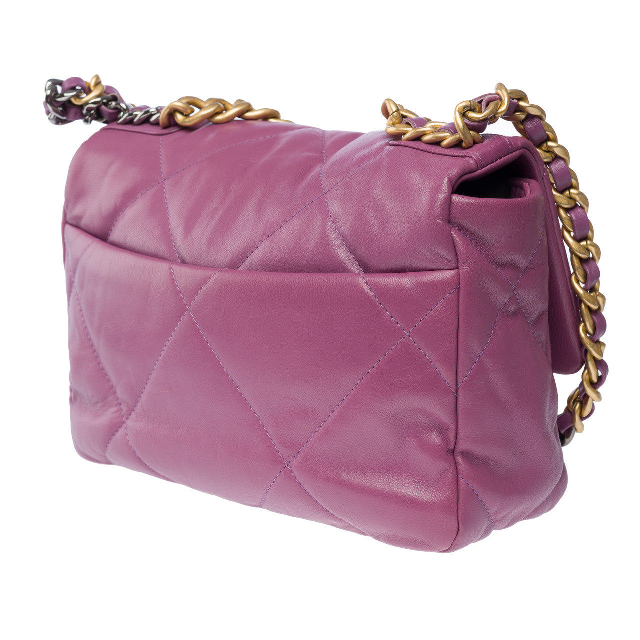 Sac CHANEL Chanel 19 en Cuir Violet - 101548