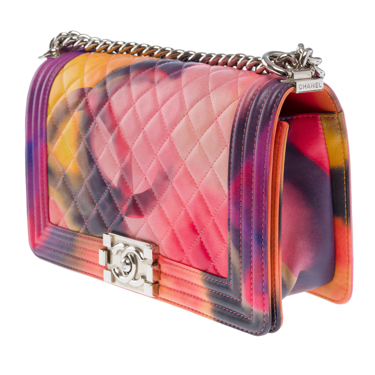 Sac CHANEL Boy en Cuir Rose - 101352