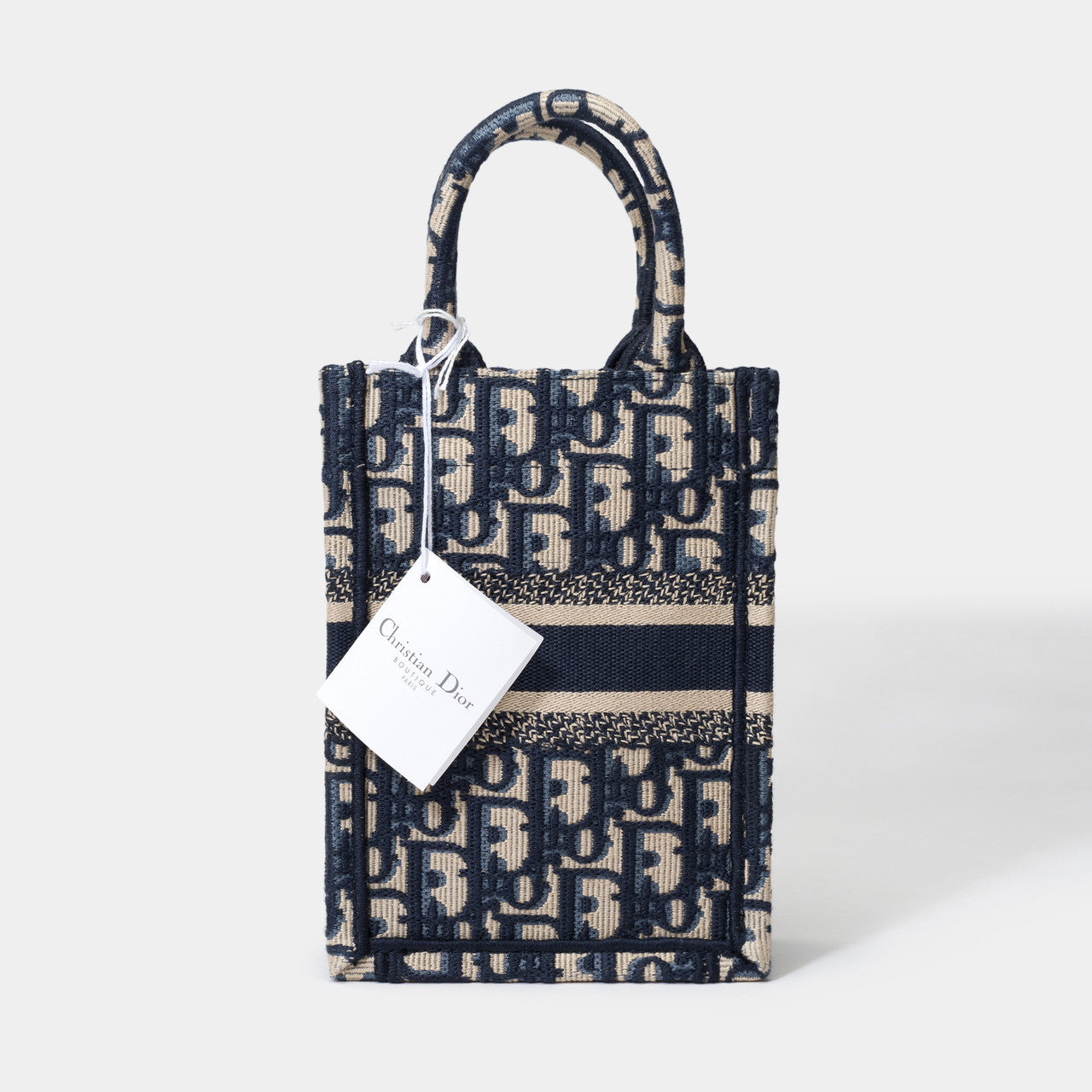 Sac DIOR Book Tote en Toile Bleu Marine - 101647