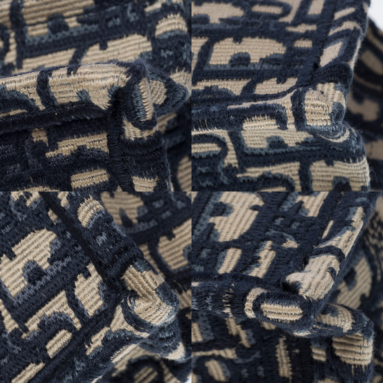 Sac DIOR Book Tote en Toile Bleu Marine - 101647