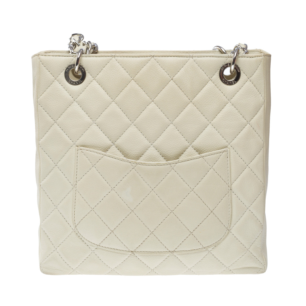 Sac CHANEL Petite Shopping Tote en Cuir Beige - 101699