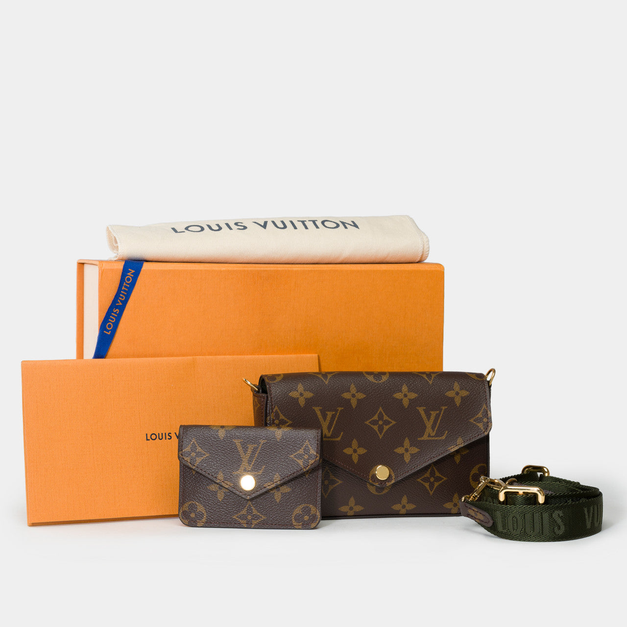 Sac LOUIS VUITTON Felicie Strap & Go en Toile Marron - 101692