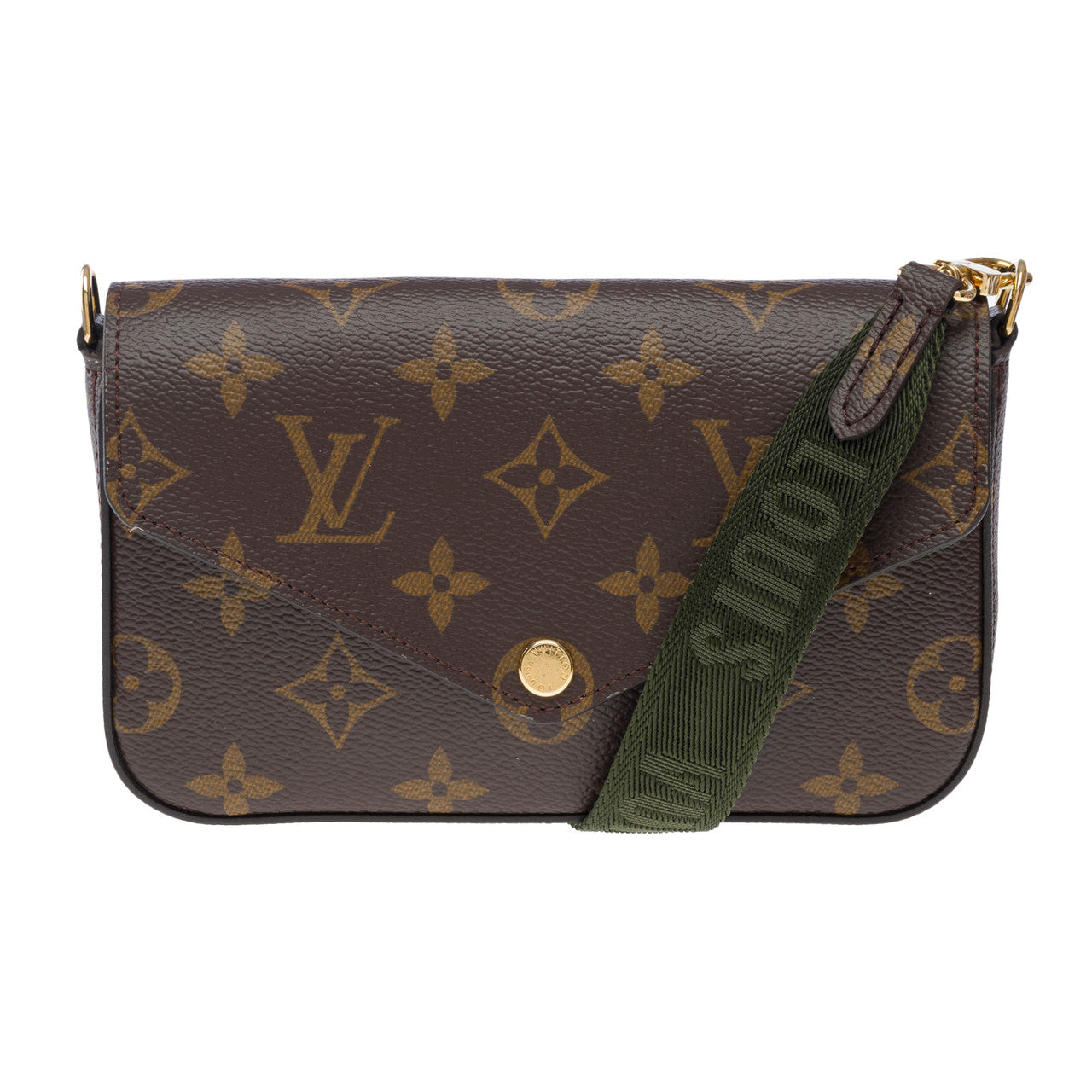 Sac LOUIS VUITTON Felicie Strap & Go en Toile Marron - 101692