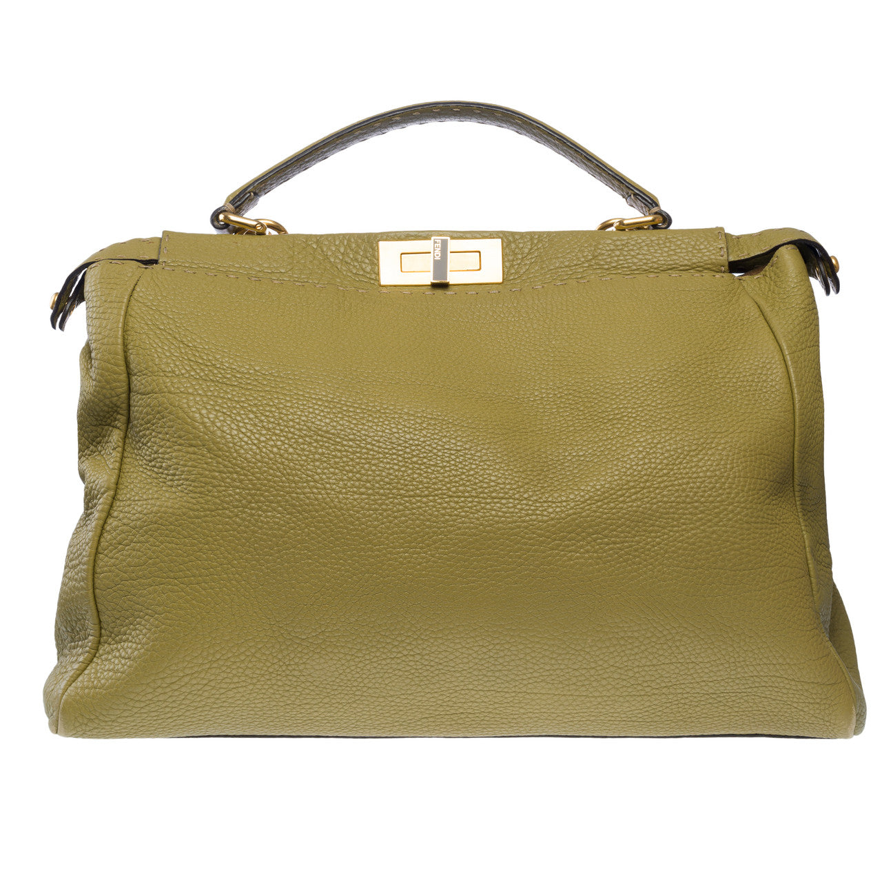Sac FENDI Peekaboo X-Lite en Cuir Vert - 101715