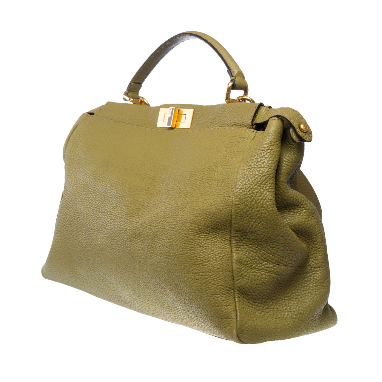 Sac FENDI Peekaboo X-Lite en Cuir Vert - 101715
