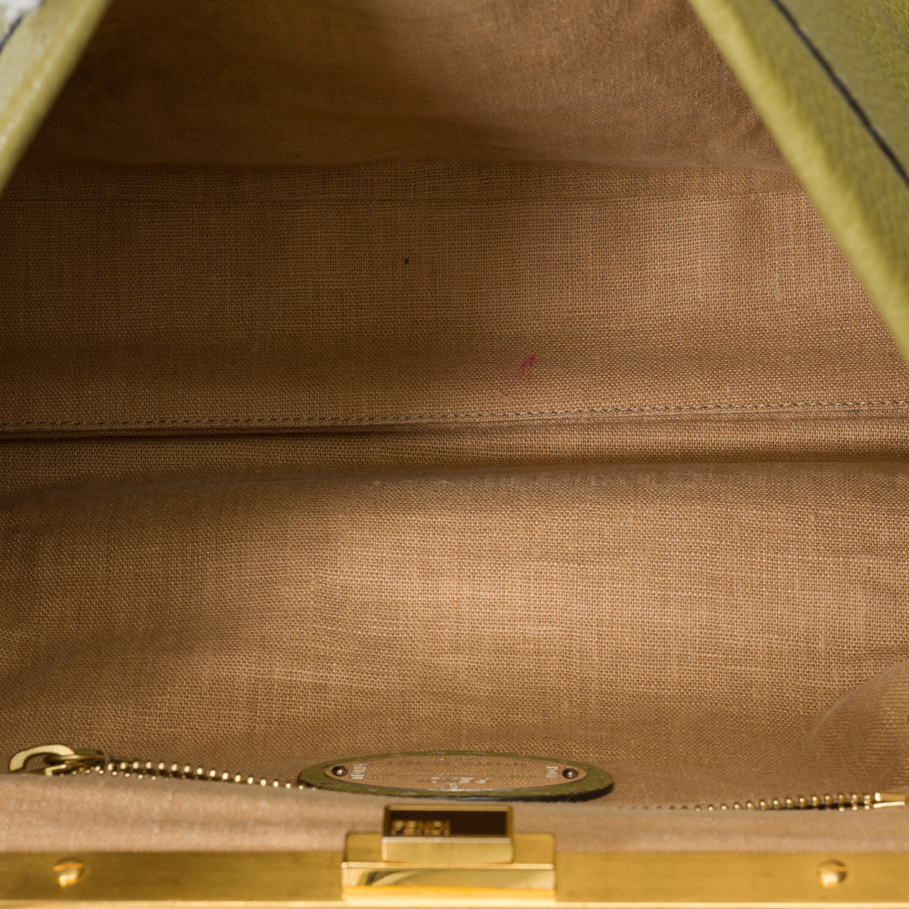 Sac FENDI Peekaboo X-Lite en Cuir Vert - 101715