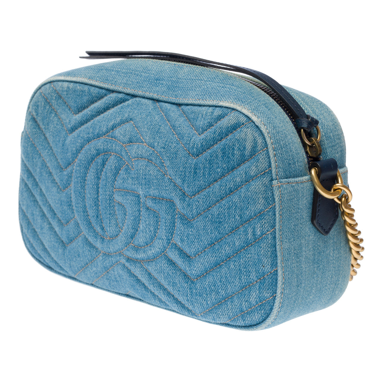 Sac GUCCI Marmont en Denim Bleu - 101769