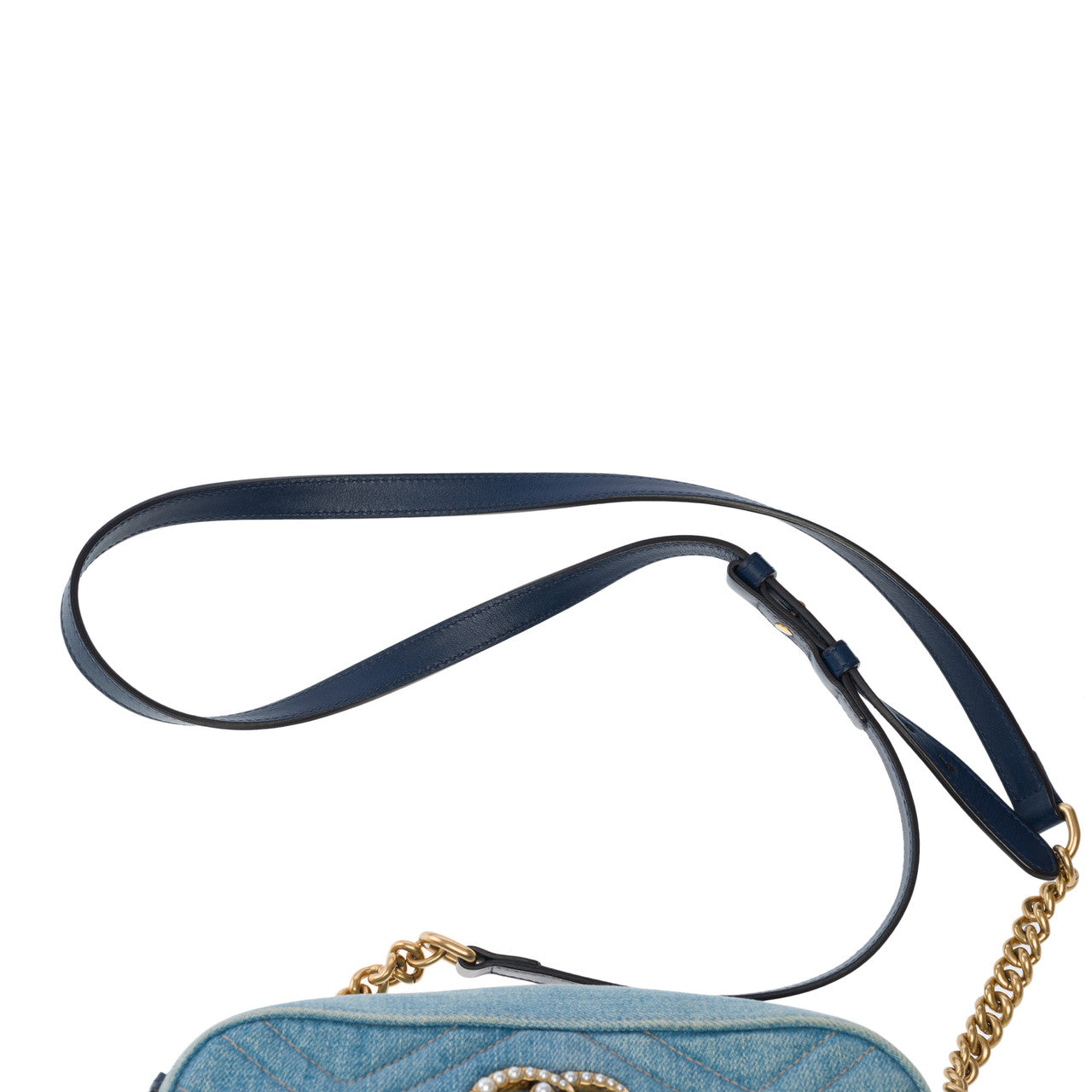 Sac GUCCI Marmont en Denim Bleu - 101769