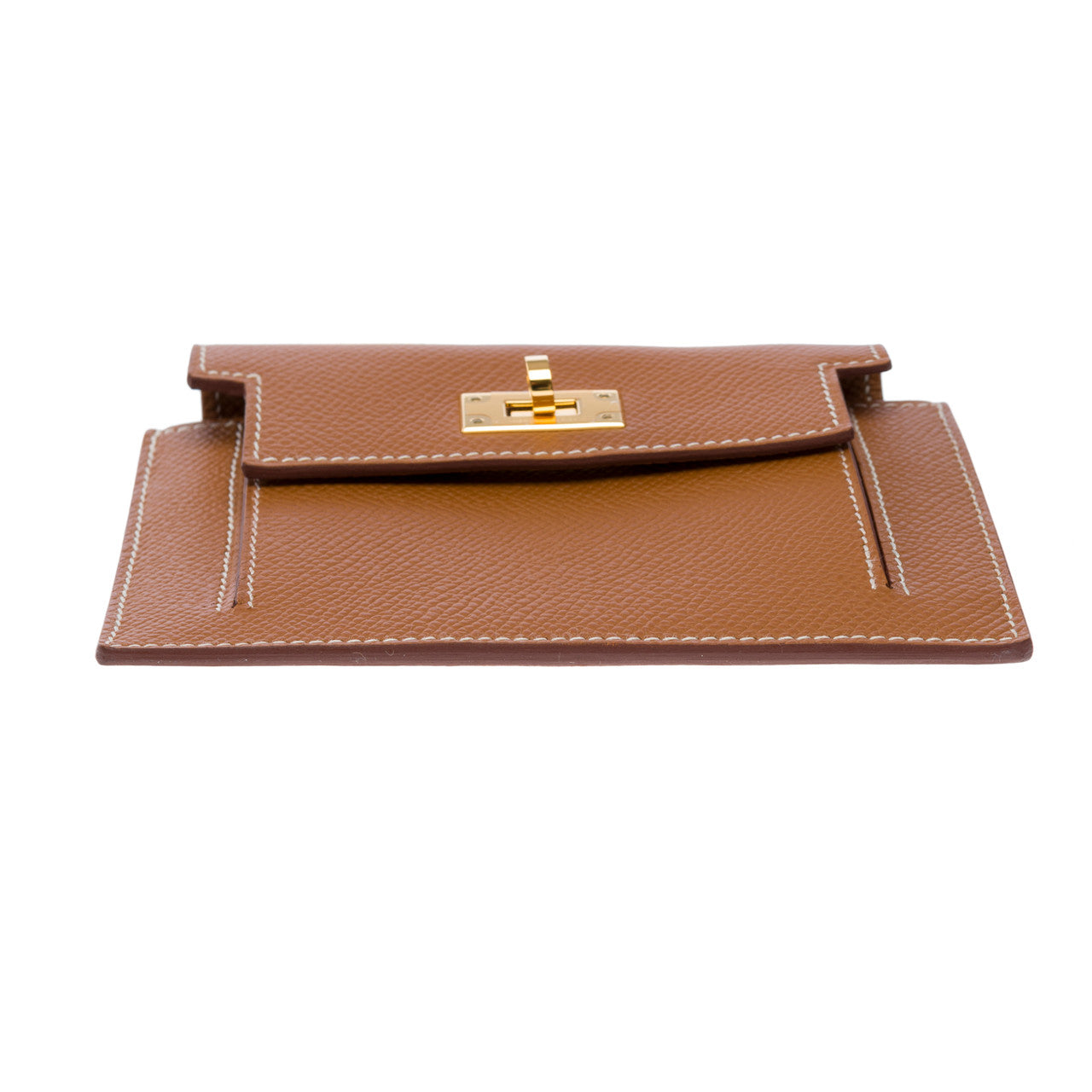 Accessoire HERMES Kelly Pocket en Cuir Doré - 101796