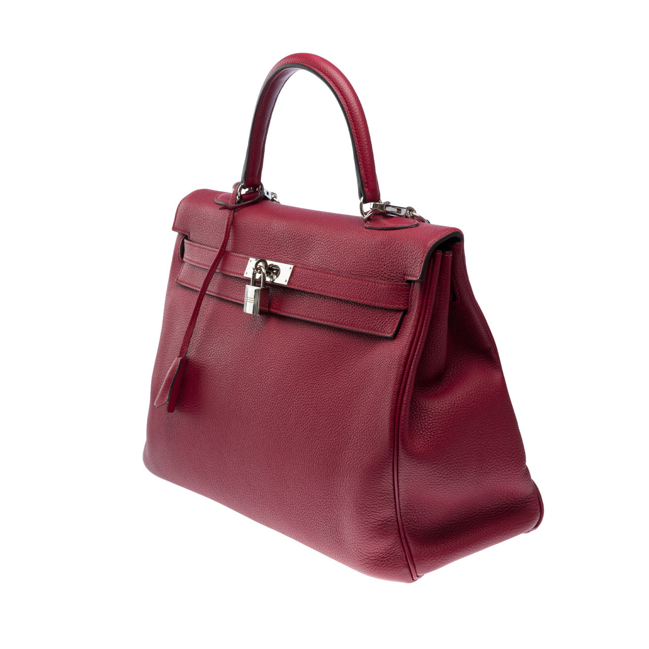 Sac HERMES Kelly 35 en Cuir Bordeaux - 101951