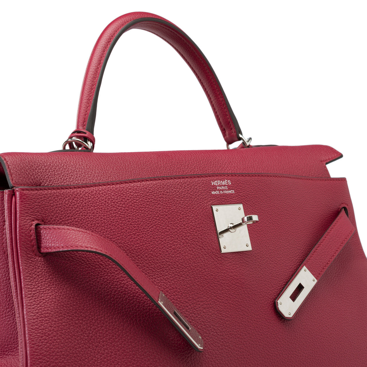 Sac HERMES Kelly 35 en Cuir Bordeaux - 101951