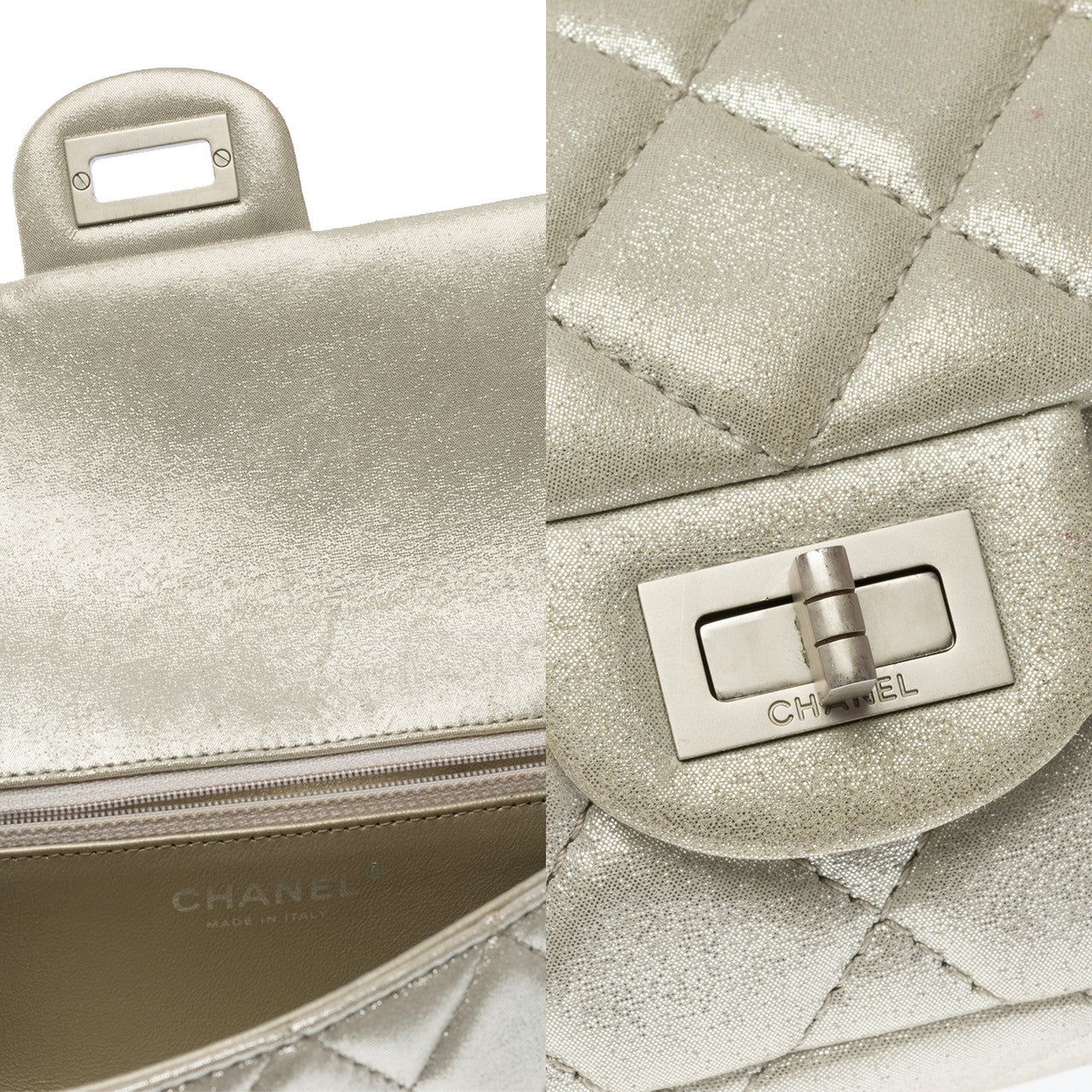 Sac CHANEL 2.55 en Cuir Doré - 101879