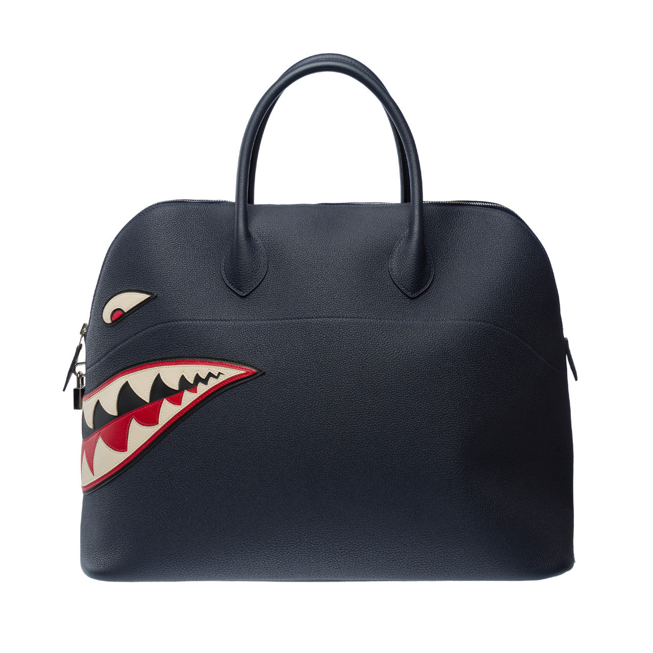 Sac HERMES Bolide en Cuir Bleu Marine - 101971