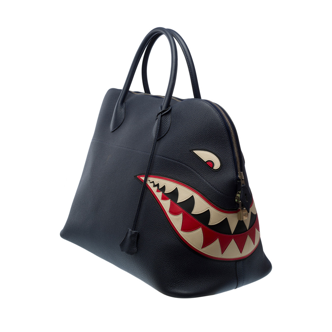 Sac HERMES Bolide en Cuir Bleu Marine - 101971